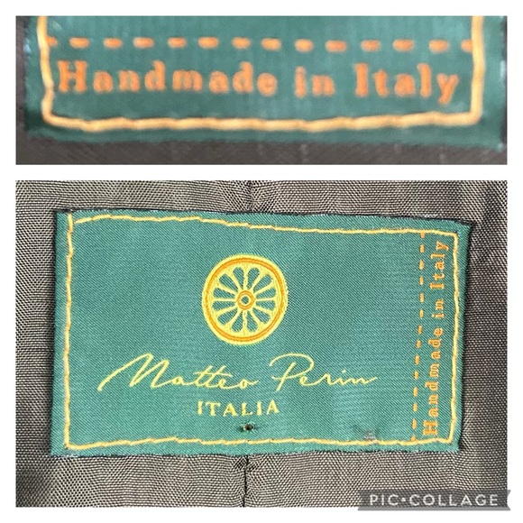 Matteo Perin Italian Luxury Handmade Brown Leather Jacket - Picture 14 of 16